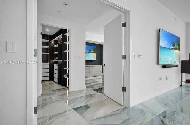 wooden floor and closet