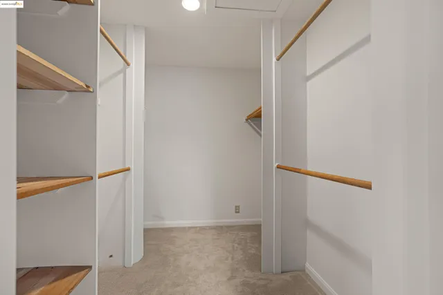 a view of walk in closet