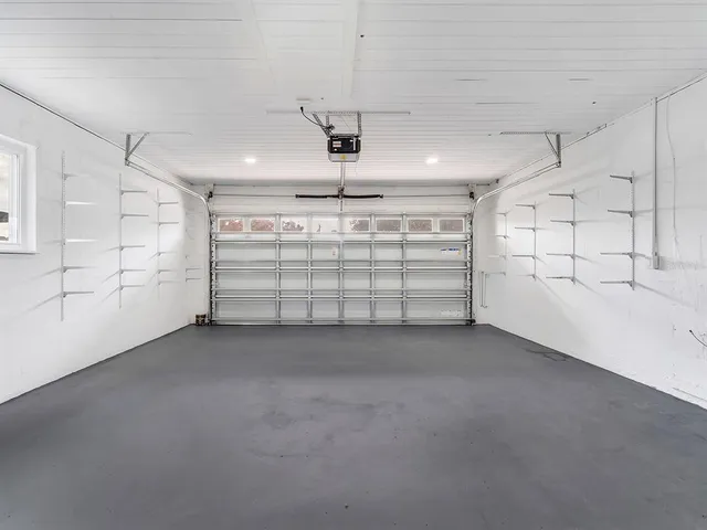 a view of a garage room