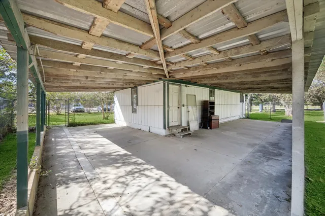 a view of street and electric pole