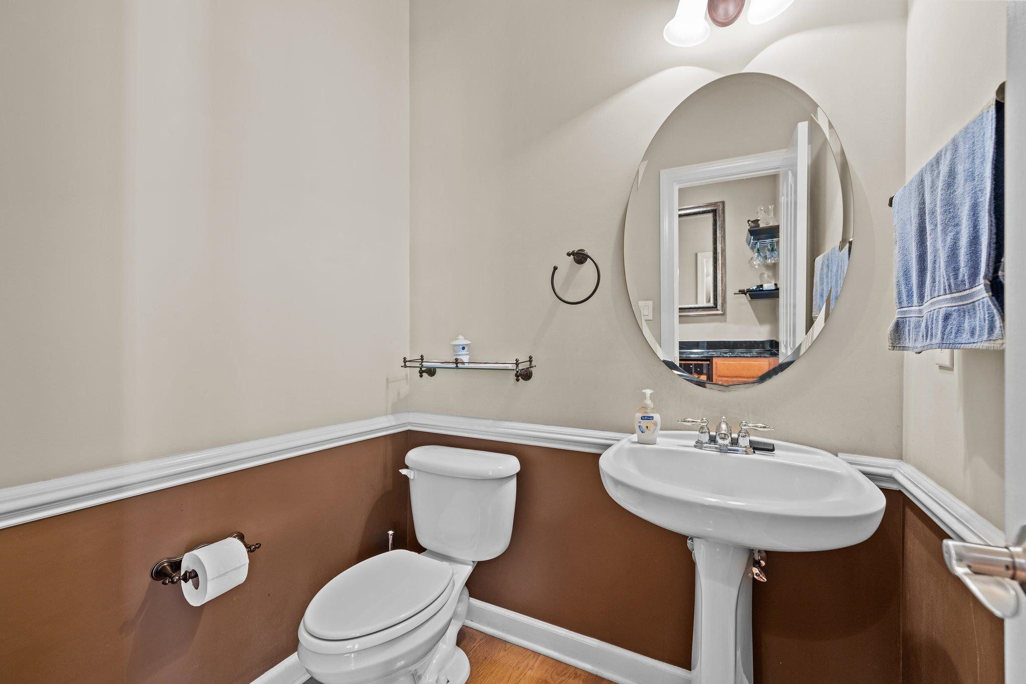 11900 Deneb Court Raleigh, NC 27614 - Photo 21 of 60 a bathroom with a toilet a sink and mirror