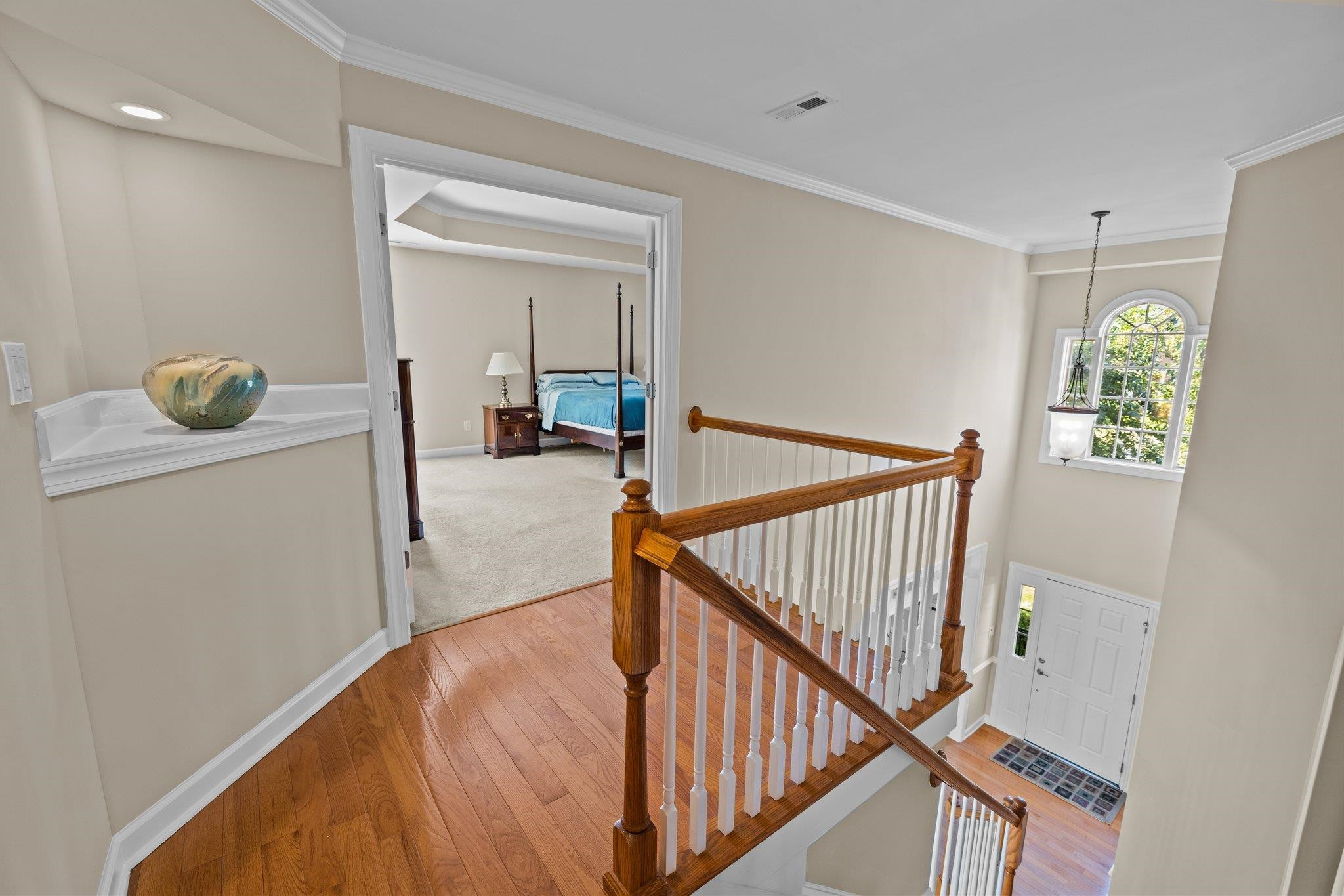 11900 Deneb Court Raleigh, NC 27614 - Photo 28 of 60 a view of a hallway to a livingroom with furniture