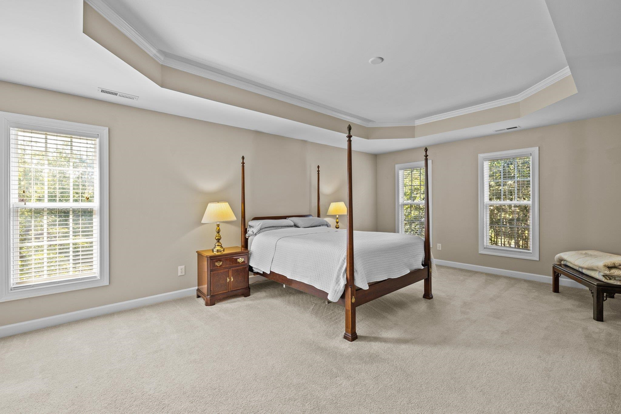 11900 Deneb Court Raleigh, NC 27614 - Photo 29 of 60 a bedroom with a bed and a window