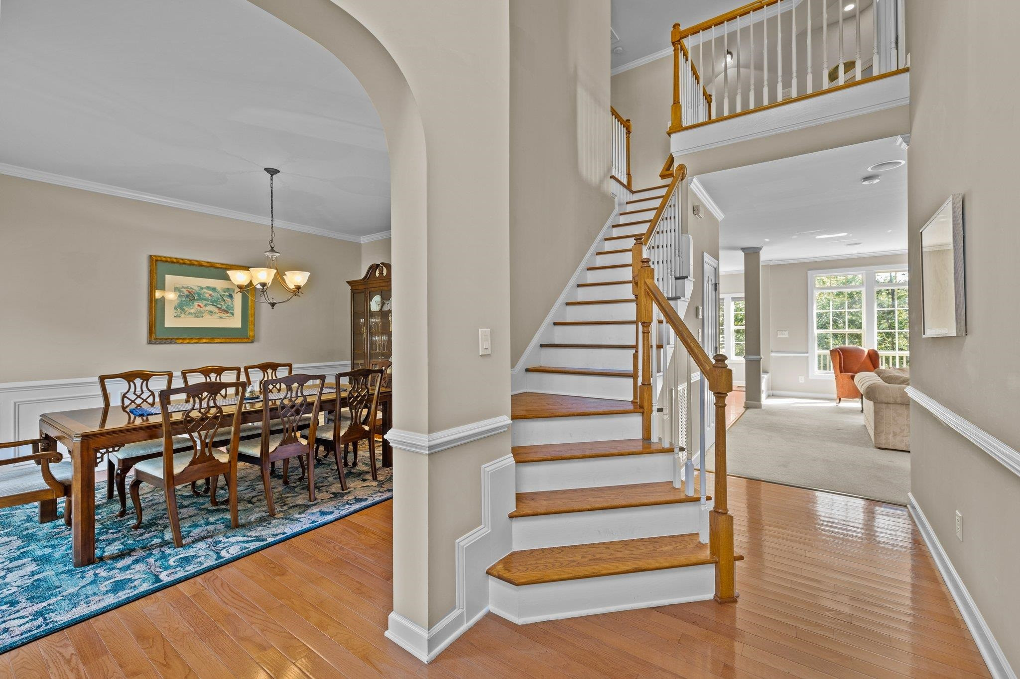 11900 Deneb Court Raleigh, NC 27614 - Photo 10 of 60 a view of entryway and hall with wooden floor