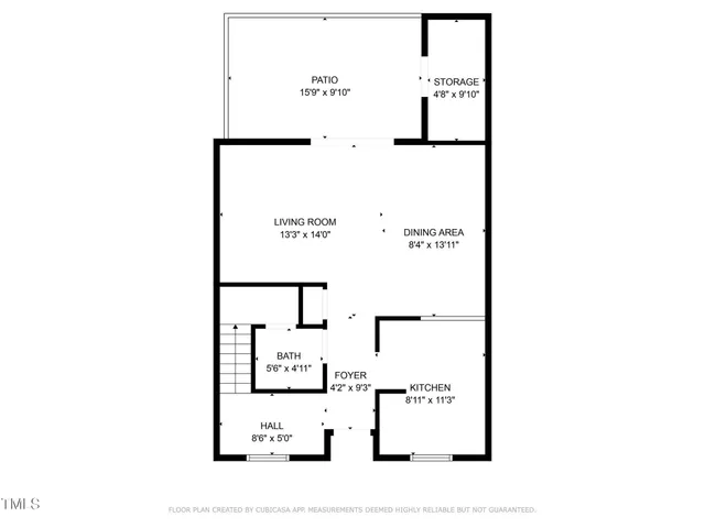 a picture of a bench in front of a door