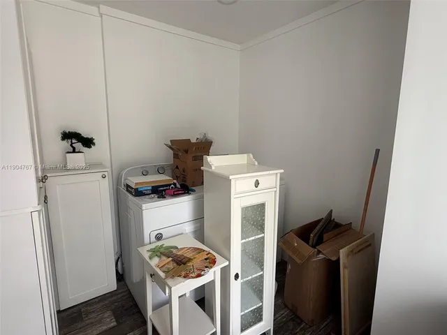 a room with storage and utility