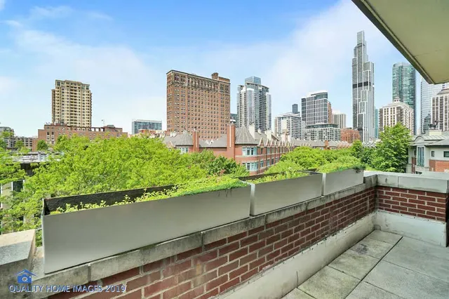 a view of balcony with city view