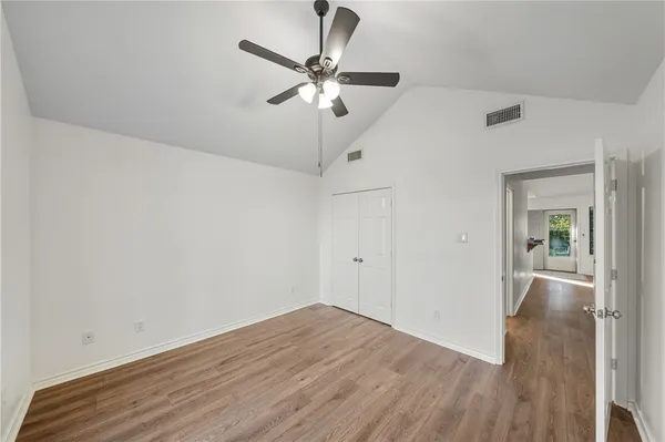 wooden floor in an empty room