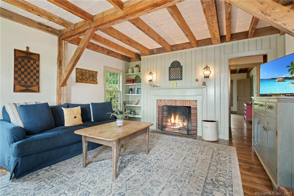 35 Northrup Street Bridgewater, CT 06752 - Photo 7 of 24 Family room with fireplace