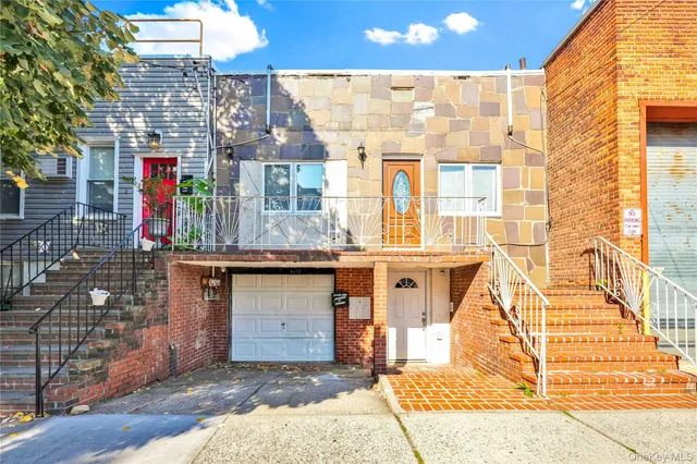 a front view of a building