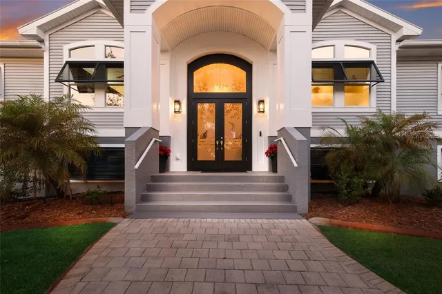 a front view of a house with a porch