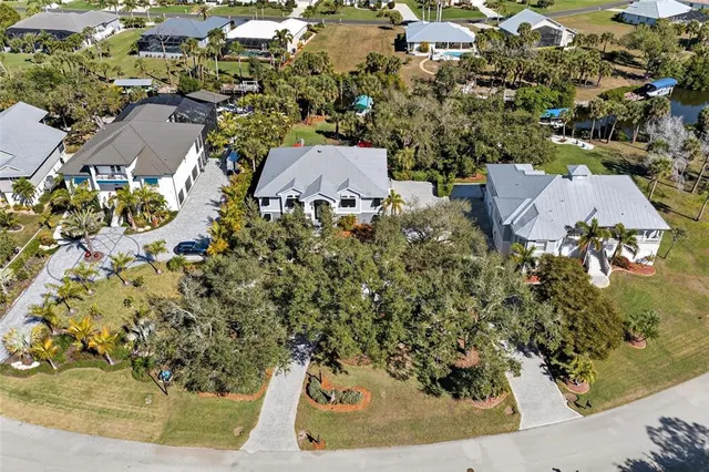 an aerial view of multiple house