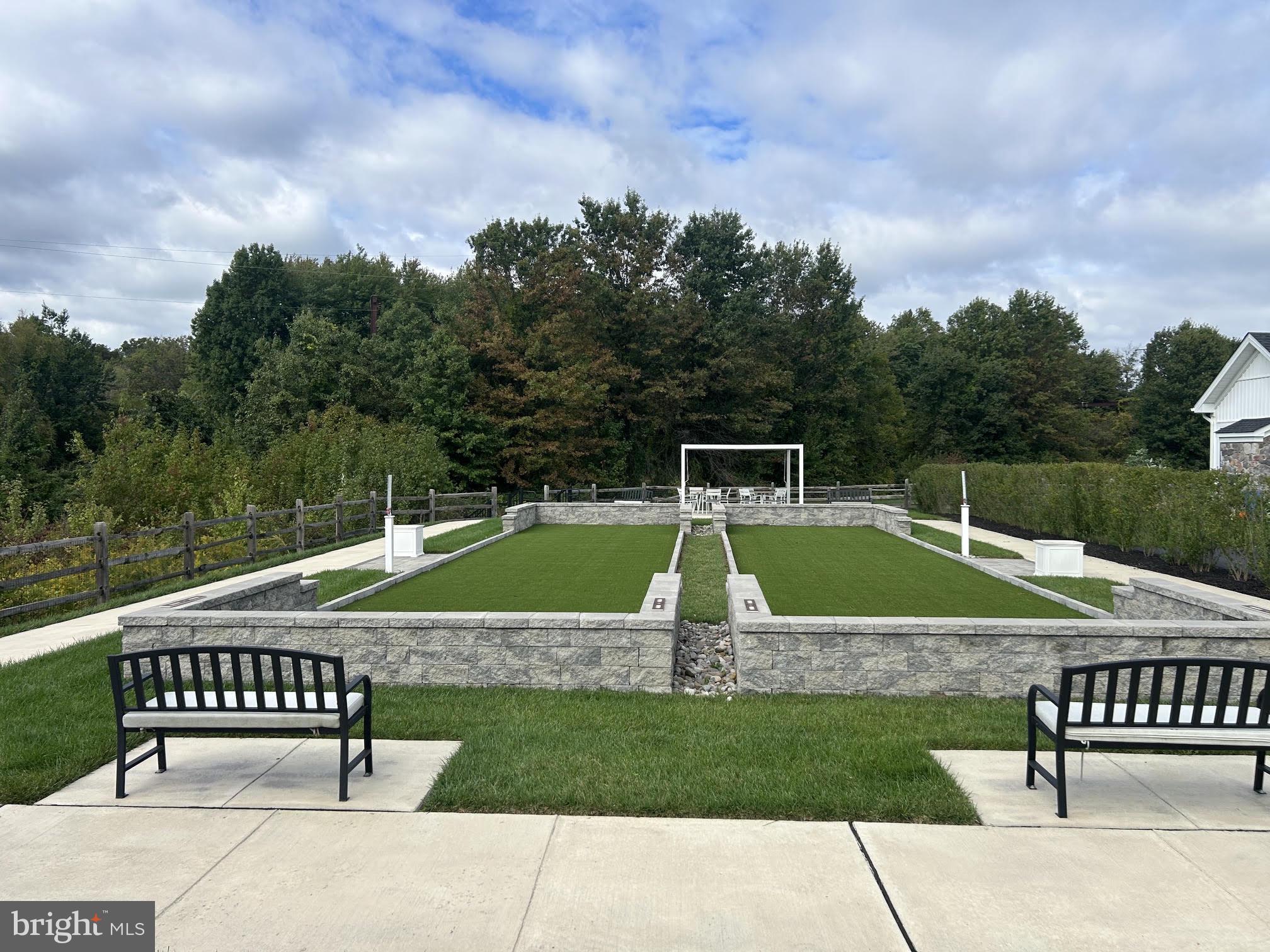 1736 Dobry Road Yardley, PA 19067 - Photo 6 of 7 Community Patio with Pergola & Bocce Ball Courts