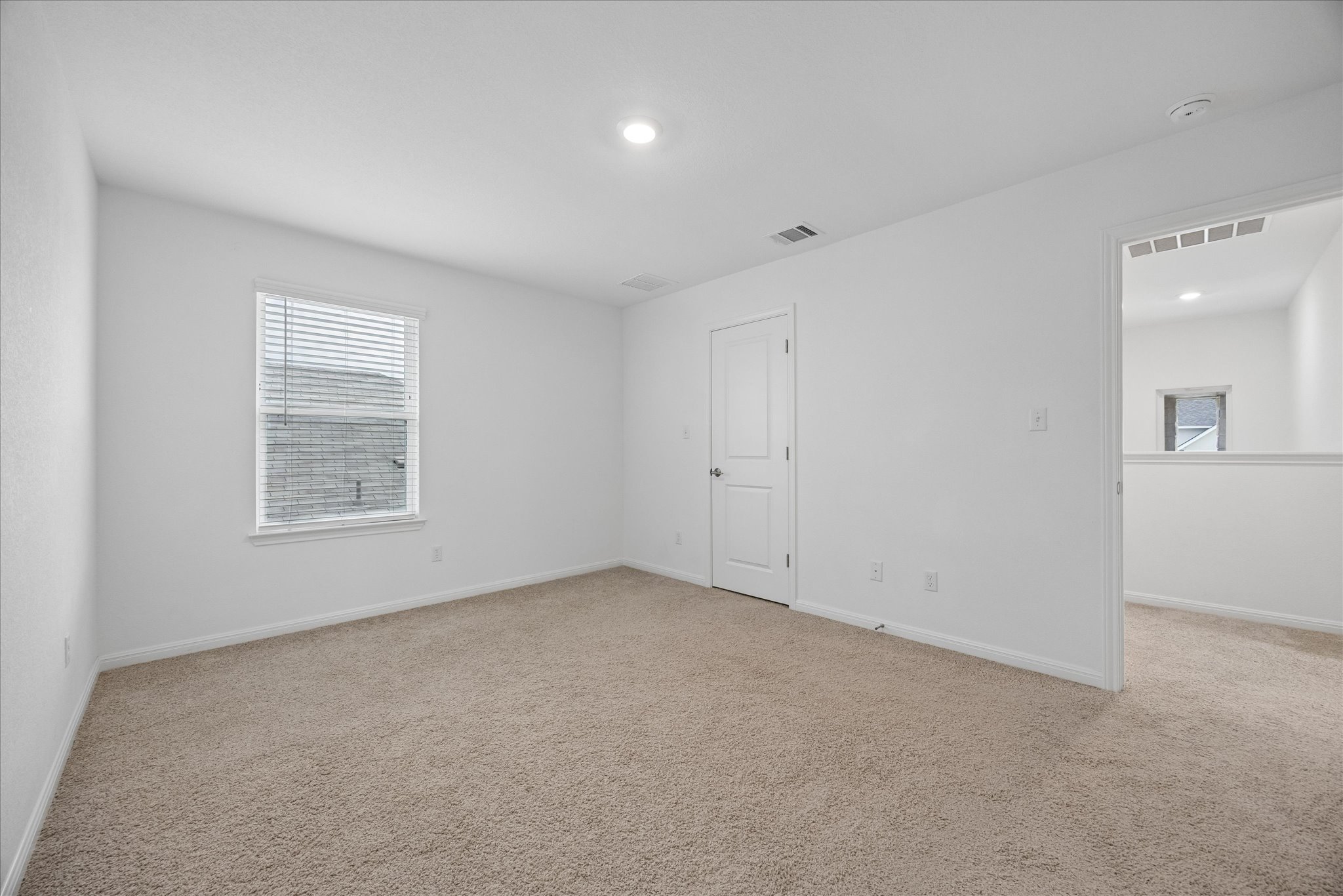 6407 Rounded Pebble Lane Buda, TX 78610 - Photo 22 of 32 A spacious, naturally illuminated room featuring plush carpeting and a bright overhead light.