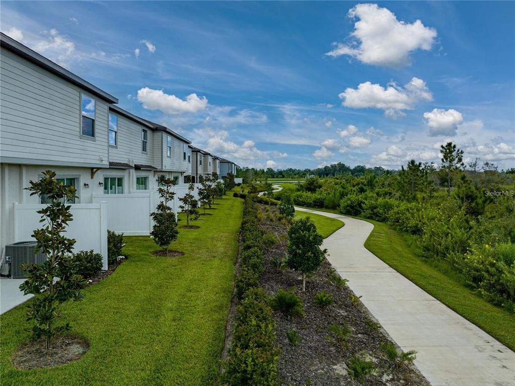 5443 Elmview Crossing Wesley Chapel, FL 33545 - Photo 32 of 41 a view of a house with a yard