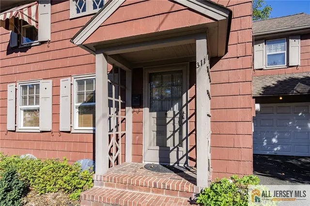 a view of front door of house