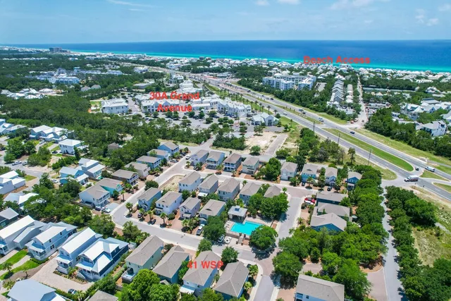 a view of city and mountain