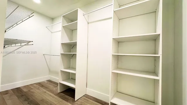 a walk in closet