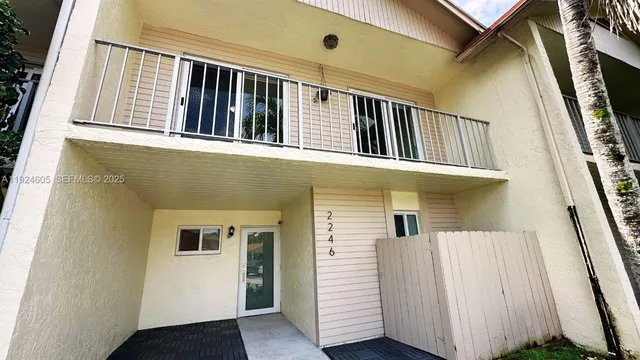 a view of front door of house