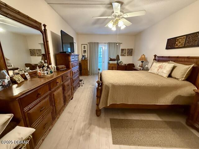 404 South Beach Street, Unit 101 Daytona Beach, FL 32114 - Photo 19 of 22 a bedroom with a bed a flat screen tv and a dresser