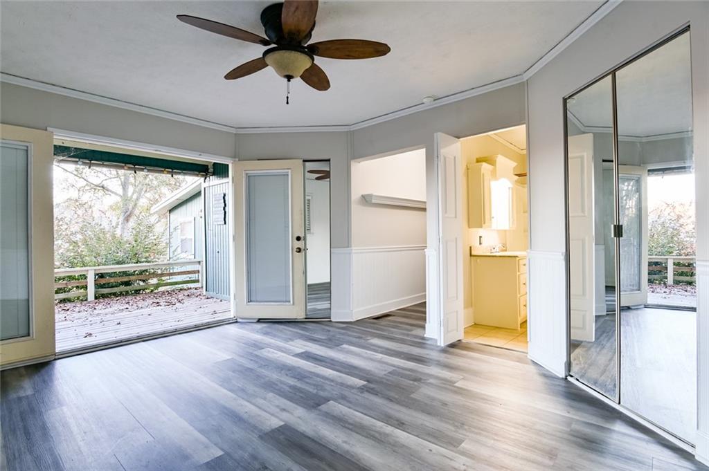 458 Haley Road Jackson, GA 30233 - Photo 23 of 58 a view of empty room with wooden floor and fan