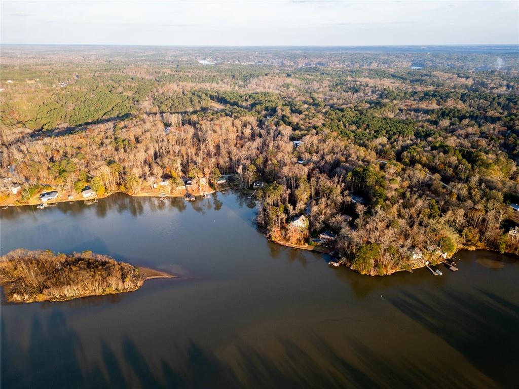 458 Haley Road Jackson, GA 30233 - Photo 47 of 58 an aerial view of residential houses with outdoor space and lake view