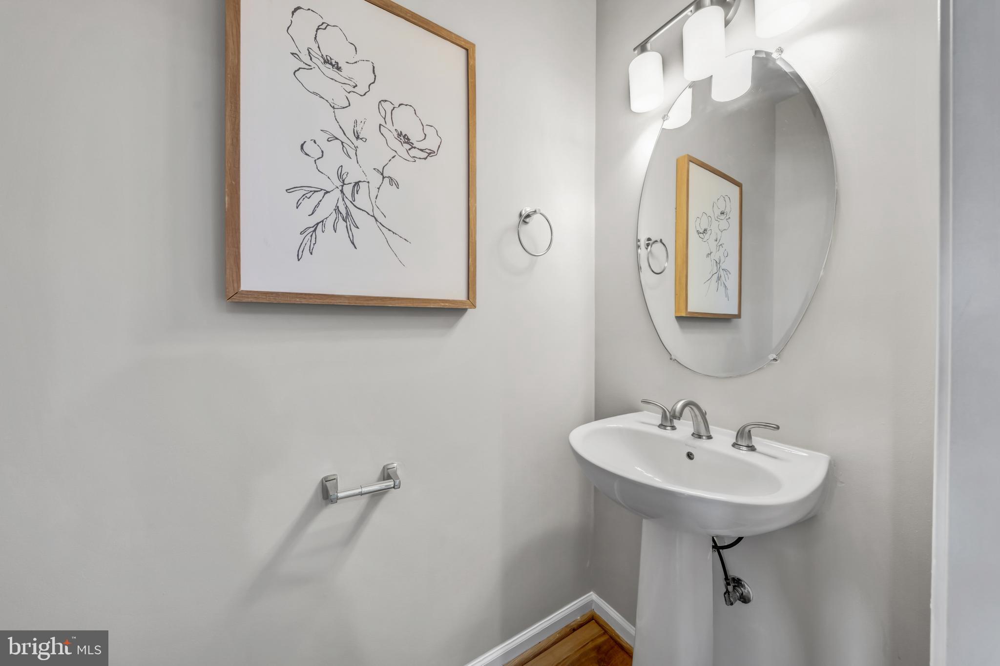 42790 Nations Street Chantilly, VA 20152 - Photo 33 of 40 a bathroom with a sink and a mirror