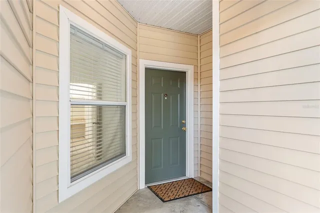 a view of front door