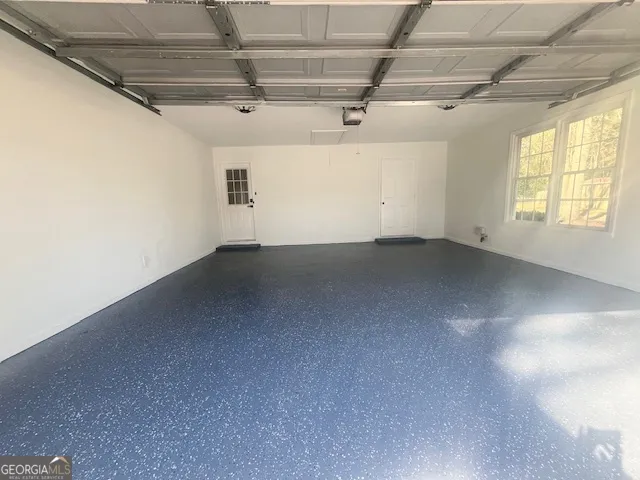 a view of a room with an empty space