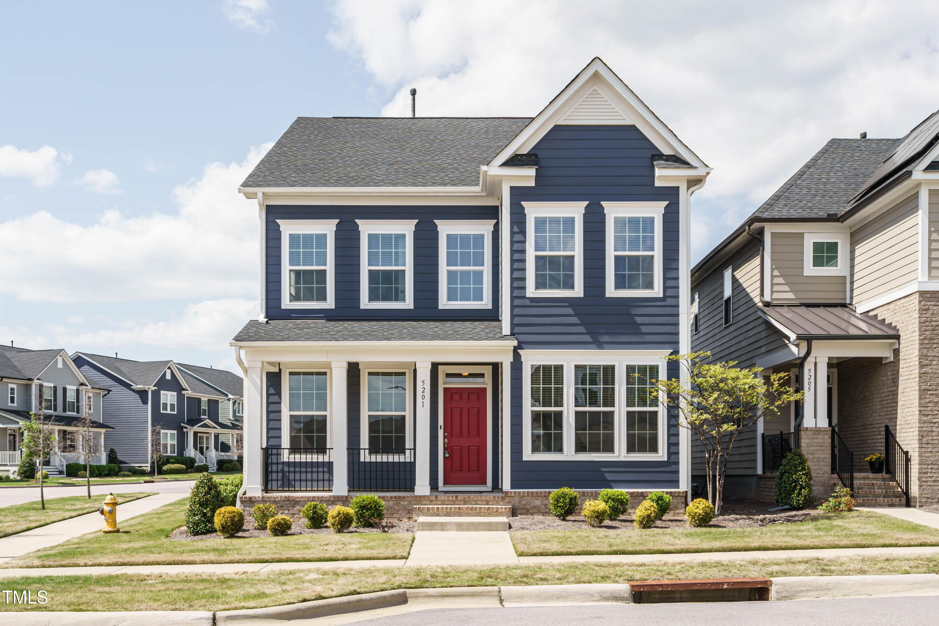 a front view of a house