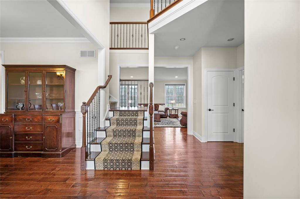 136 Hammond Road Mars, PA 16046 - Photo 3 of 48 a view of entryway with livingroom and wooden floor