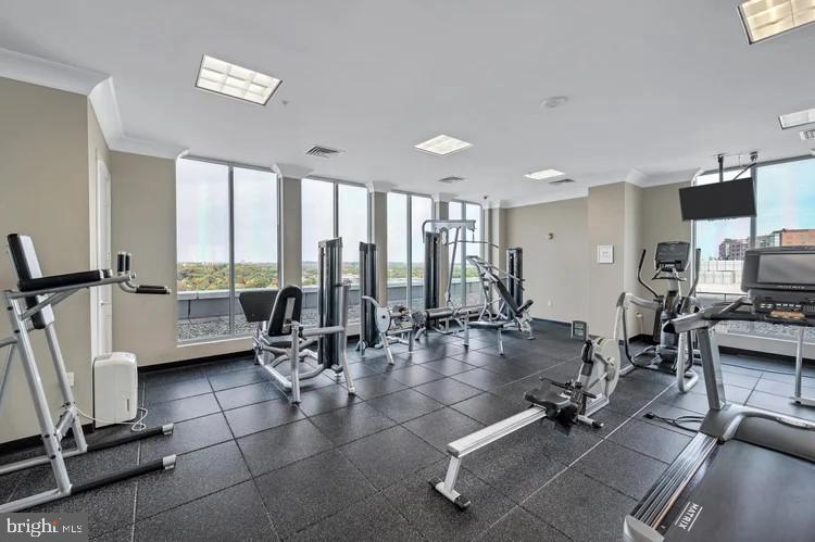 851 North Glebe Road, Unit 706 Arlington, VA 22203 - Photo 27 of 34 a view of a room with gym equipment