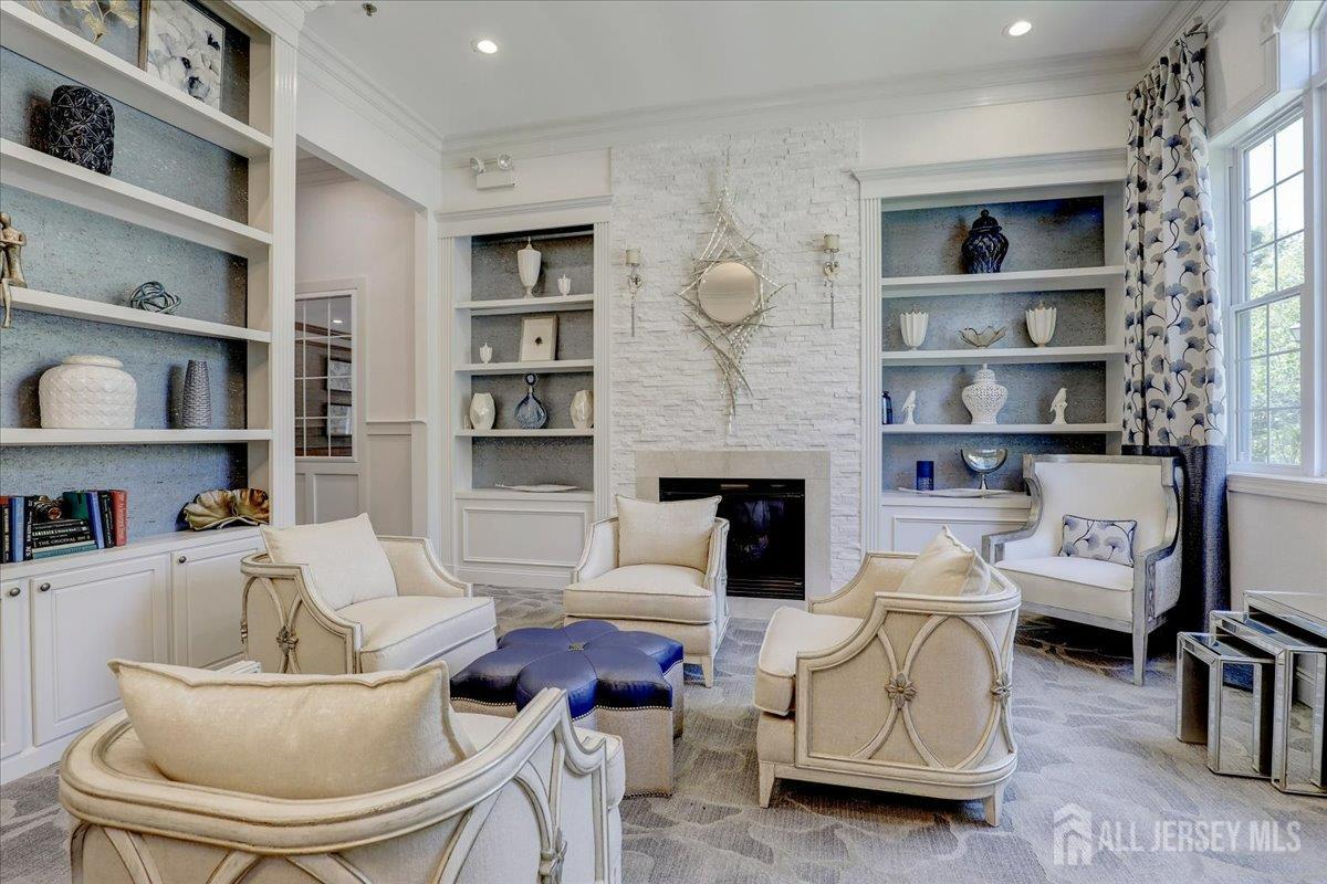 3205 Falston Circle Old Bridge, NJ 08857 - Photo 33 of 44 a living room with furniture and a fireplace