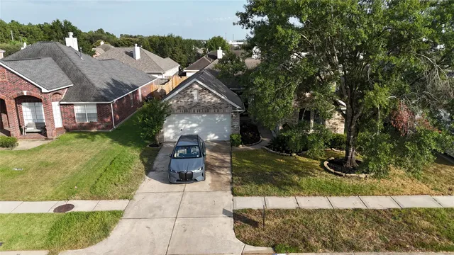 a aerial view of a house