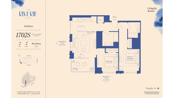 $8,150 | 18 India Street, Unit 1702S | Greenpoint