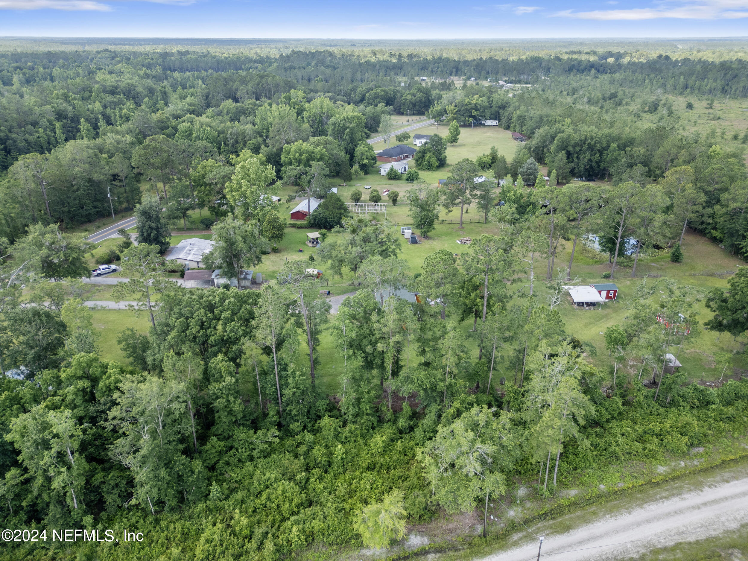 8912 McClelland Road Jacksonville, FL 32234 - Photo 45 of 49 a view of a lush green forest with trees and some houses