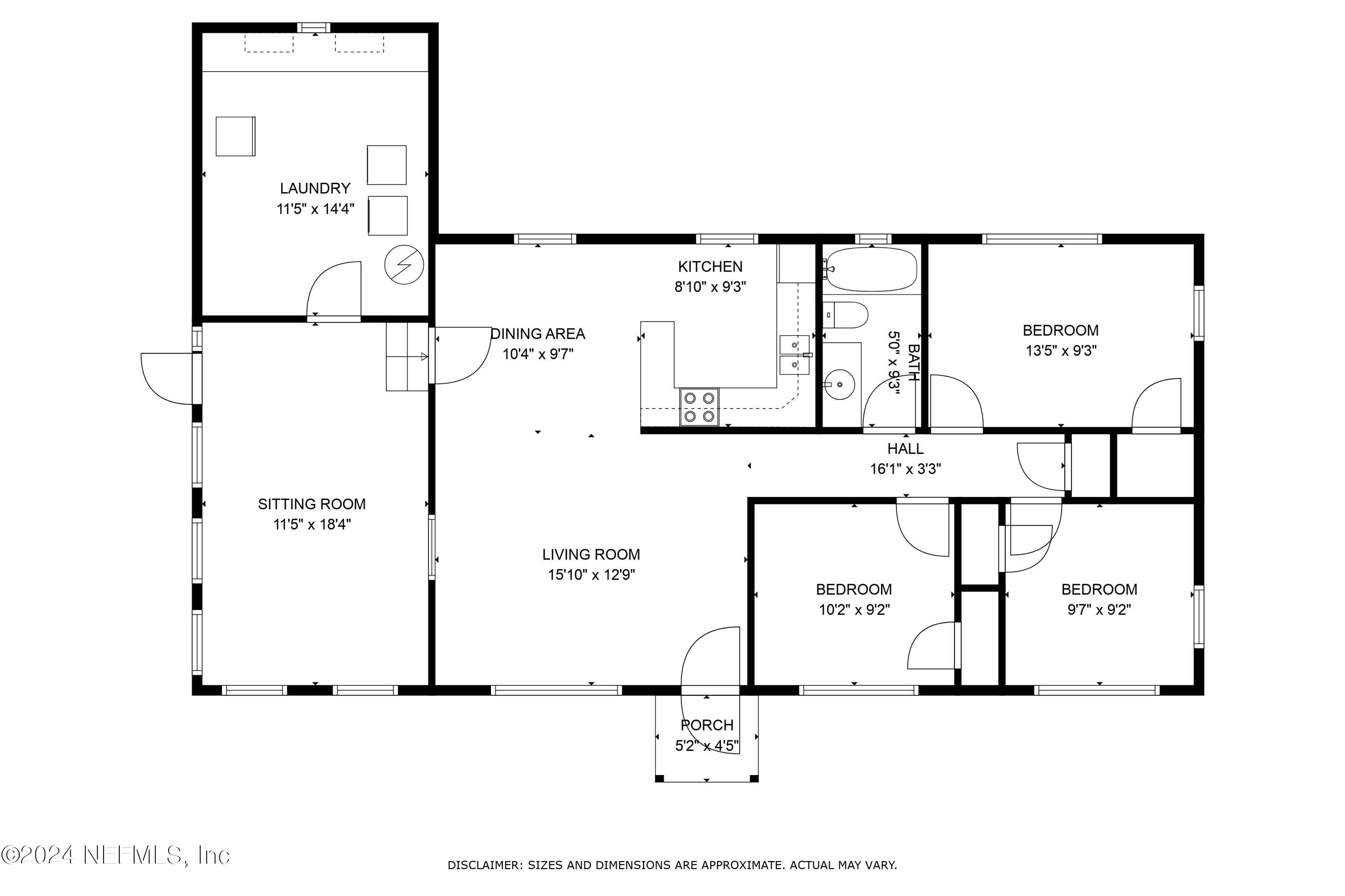 8912 McClelland Road Jacksonville, FL 32234 - Photo 49 of 49 a picture of a floor plan