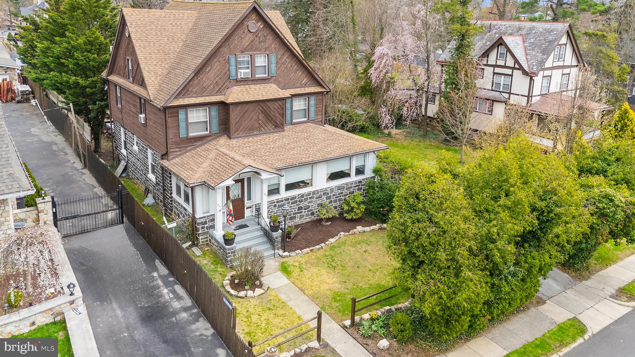 341 Owen Avenue Lansdowne, PA 19050 - Photo 6 of 58 an aerial view of a house with swimming pool