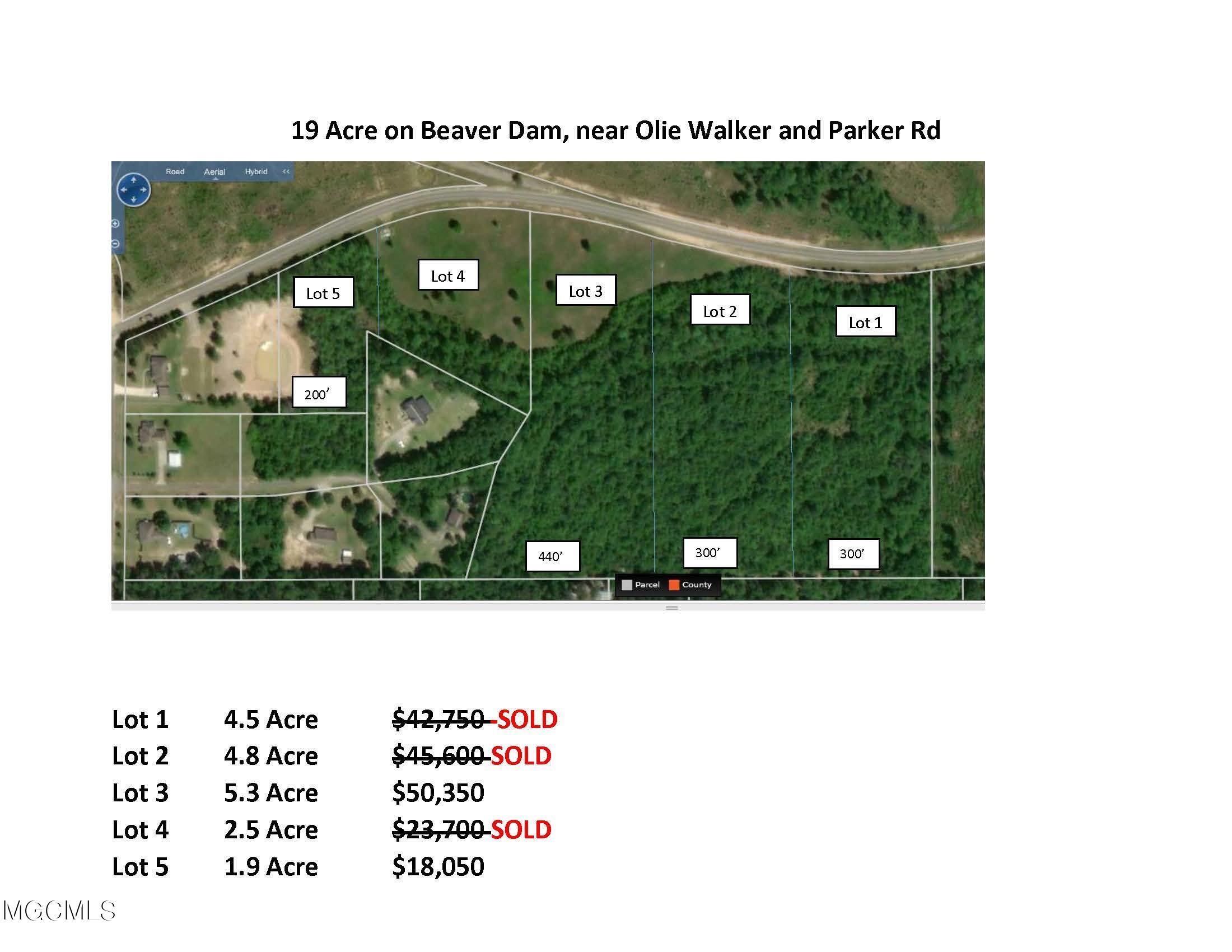 Lot 3 Beaver Dam Road Perkinston, MS 39573 - Photo 1 of 1 19 Acre on Beaver Dam air view w price u