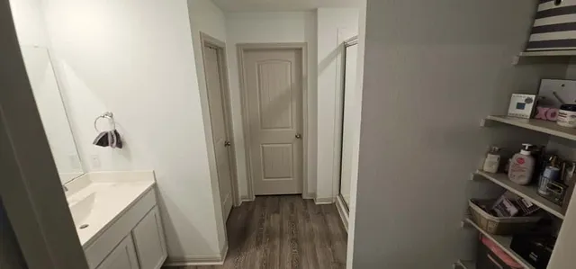 a view of walk in closet