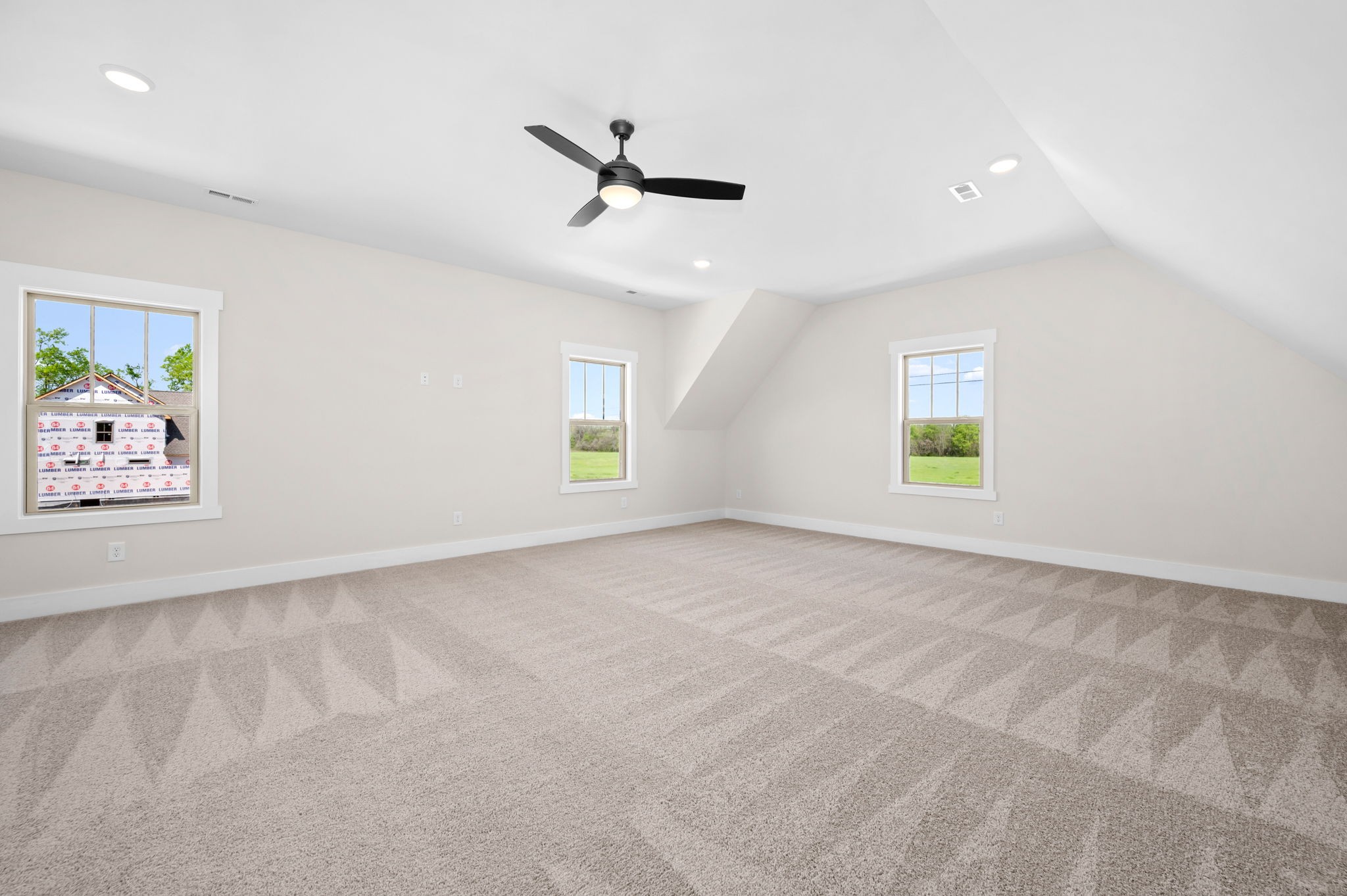 7254 West Gum Road Murfreesboro, TN 37127 - Photo 39 of 58 an empty room with windows and fan