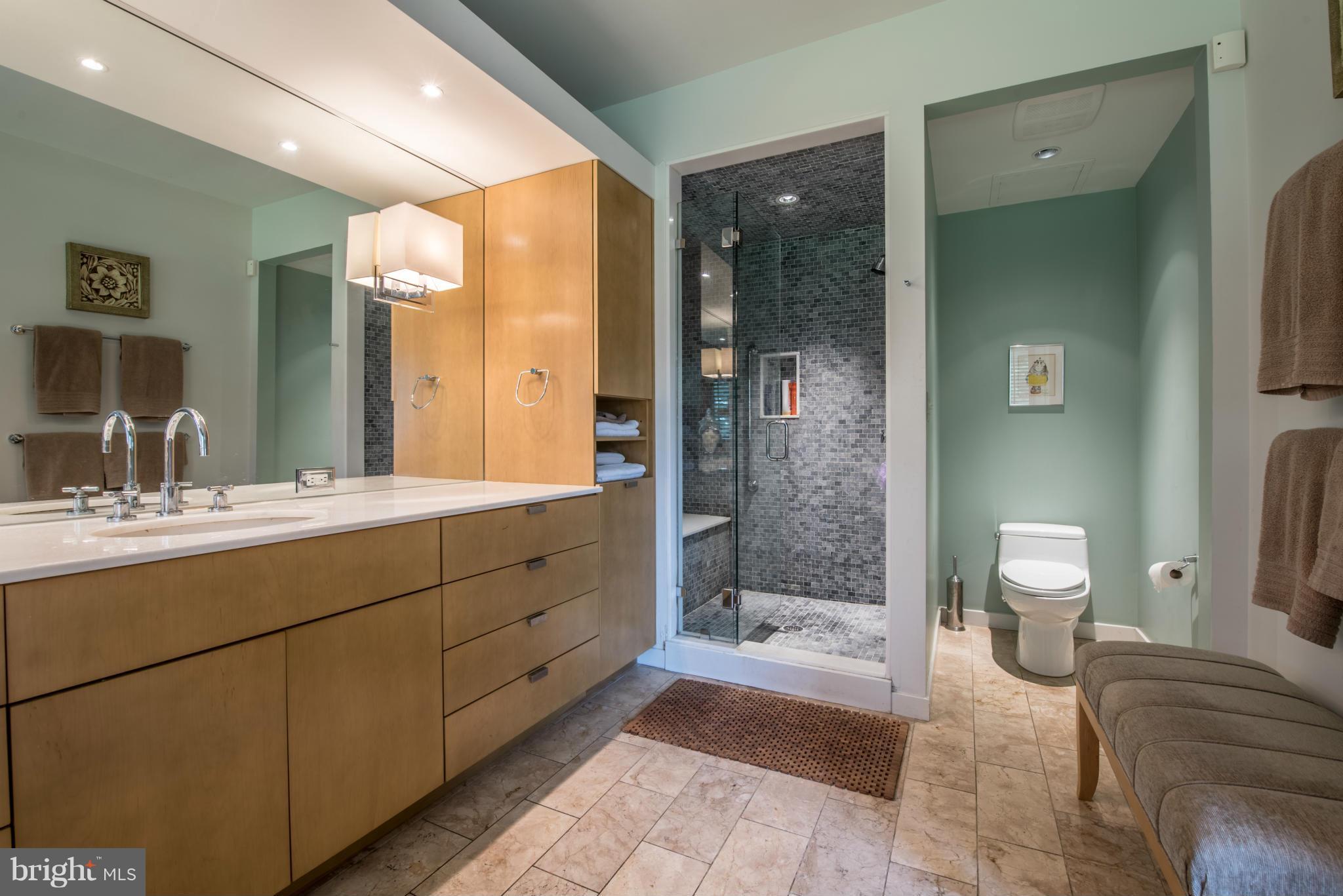 8304 Burning Wood Road Baltimore, MD 21208 - Photo 16 of 30 Updated Luxury Master Bath