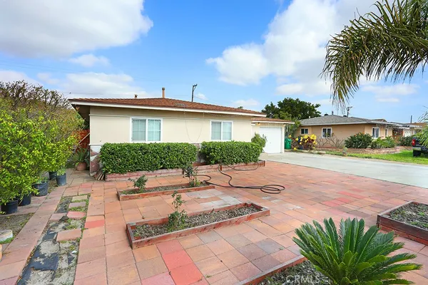 a view of a house with a patio