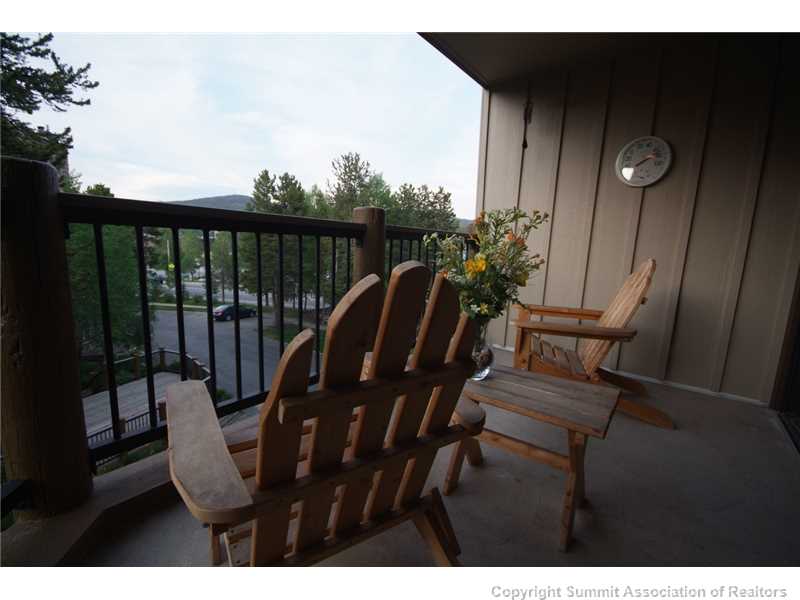 325 Four O'clock Road, Unit D202 Breckenridge, CO 80424 - Photo 9 of 10 Patio/Deck. Balcony