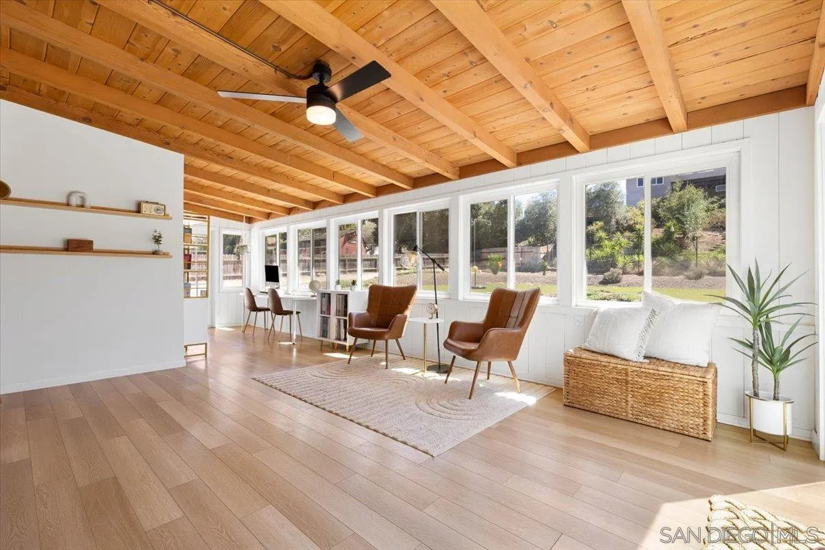 13509 East Lakeview Road Lakeside, CA 92040 - Photo 19 of 43 a building outdoor space with patio furniture and potted plants