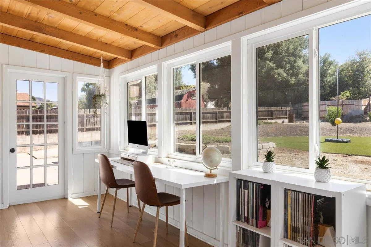 13509 East Lakeview Road Lakeside, CA 92040 - Photo 22 of 43 a view of a dining room with furniture window and outside view