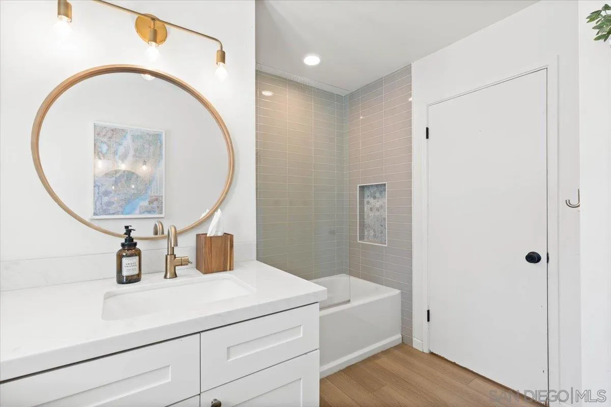 13509 East Lakeview Road Lakeside, CA 92040 - Photo 30 of 43 a bathroom with a sink and a mirror