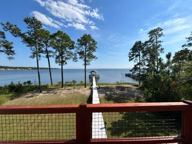 a view of ocean from a balcony