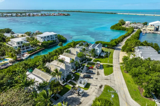 a view of a lake with a yard