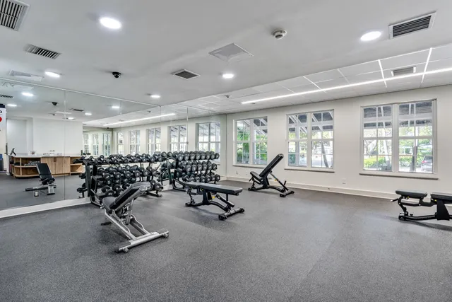 a living room with a large window